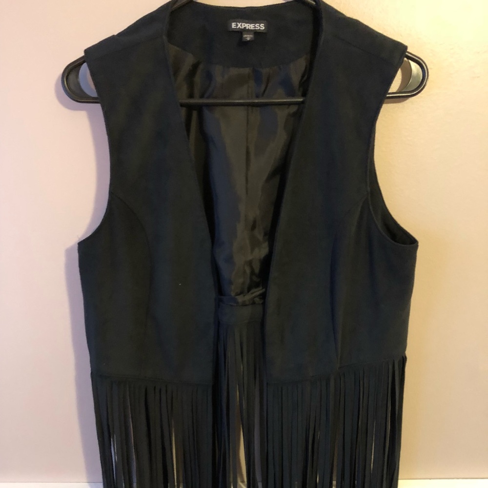 Express Faux Leather Vest. Women’s Size Medium.
